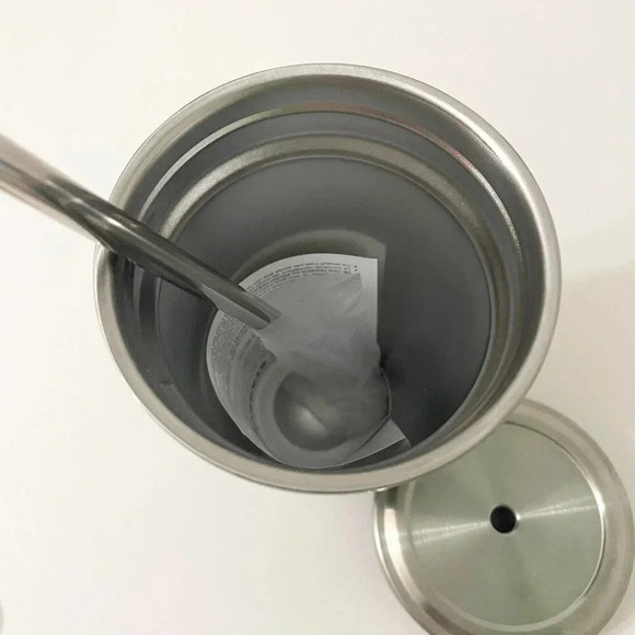 Starbucks 2014 Stainless Steel 16oz Camo Tumbler Cup With Stainless Steel Straw - Picture 5 of 16